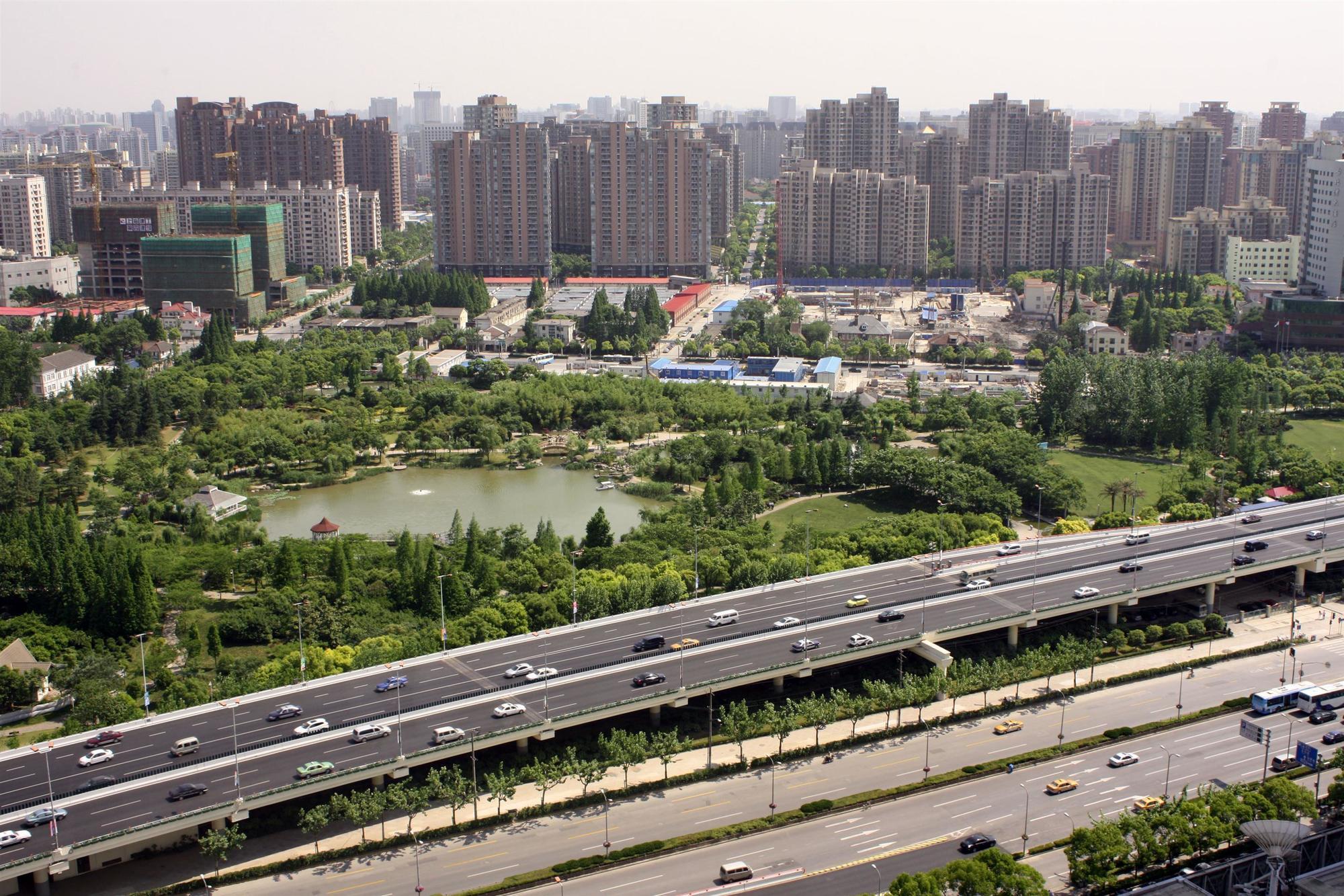 فندق شانغهايفي  فندق هونجكياو جين جيانج منظر المدينة الصورة